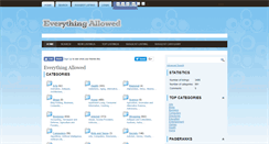 Desktop Screenshot of everythingallowed.com